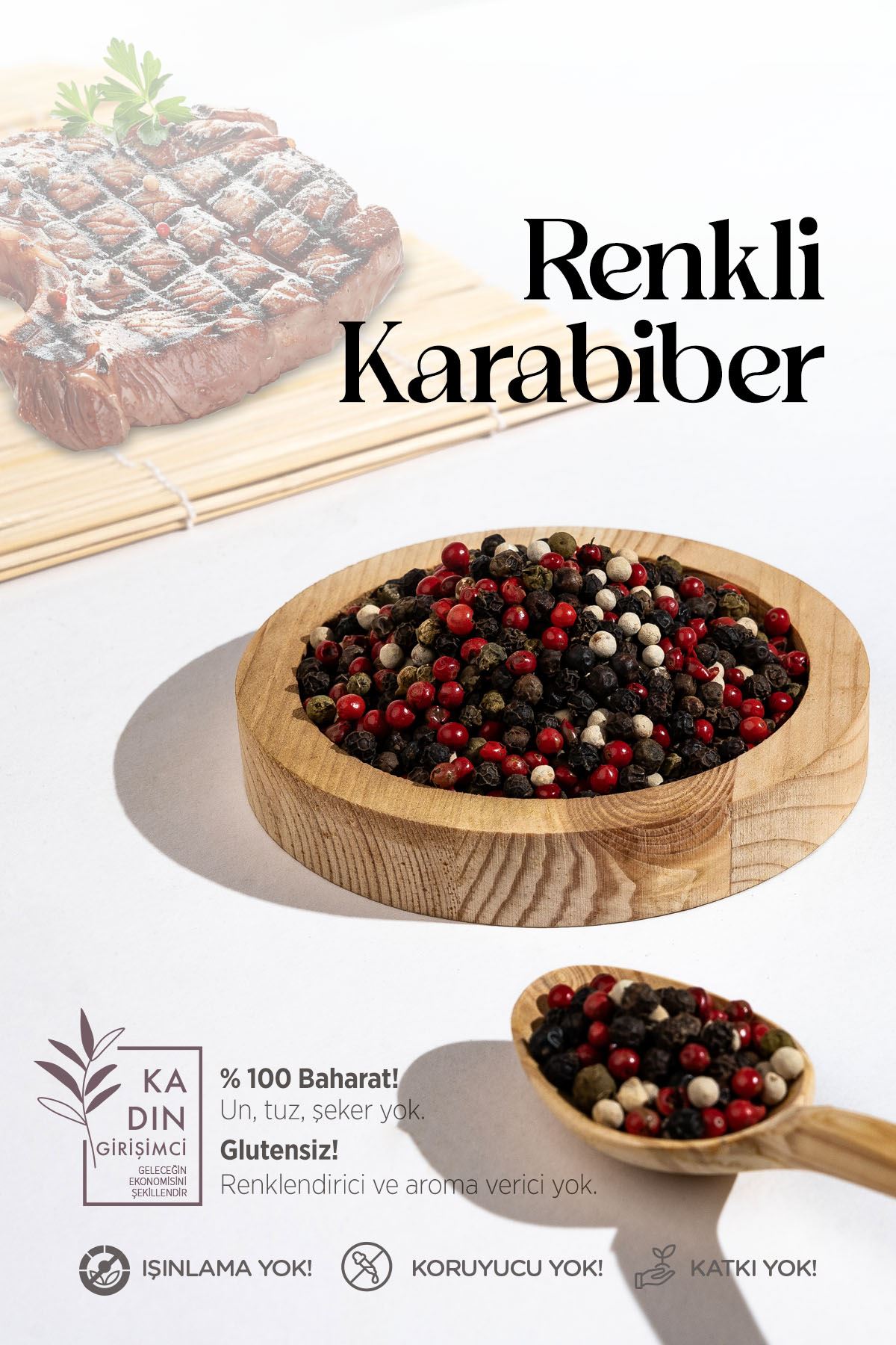 Karışık Tane Biber 120 Gr (Pet Şişe)