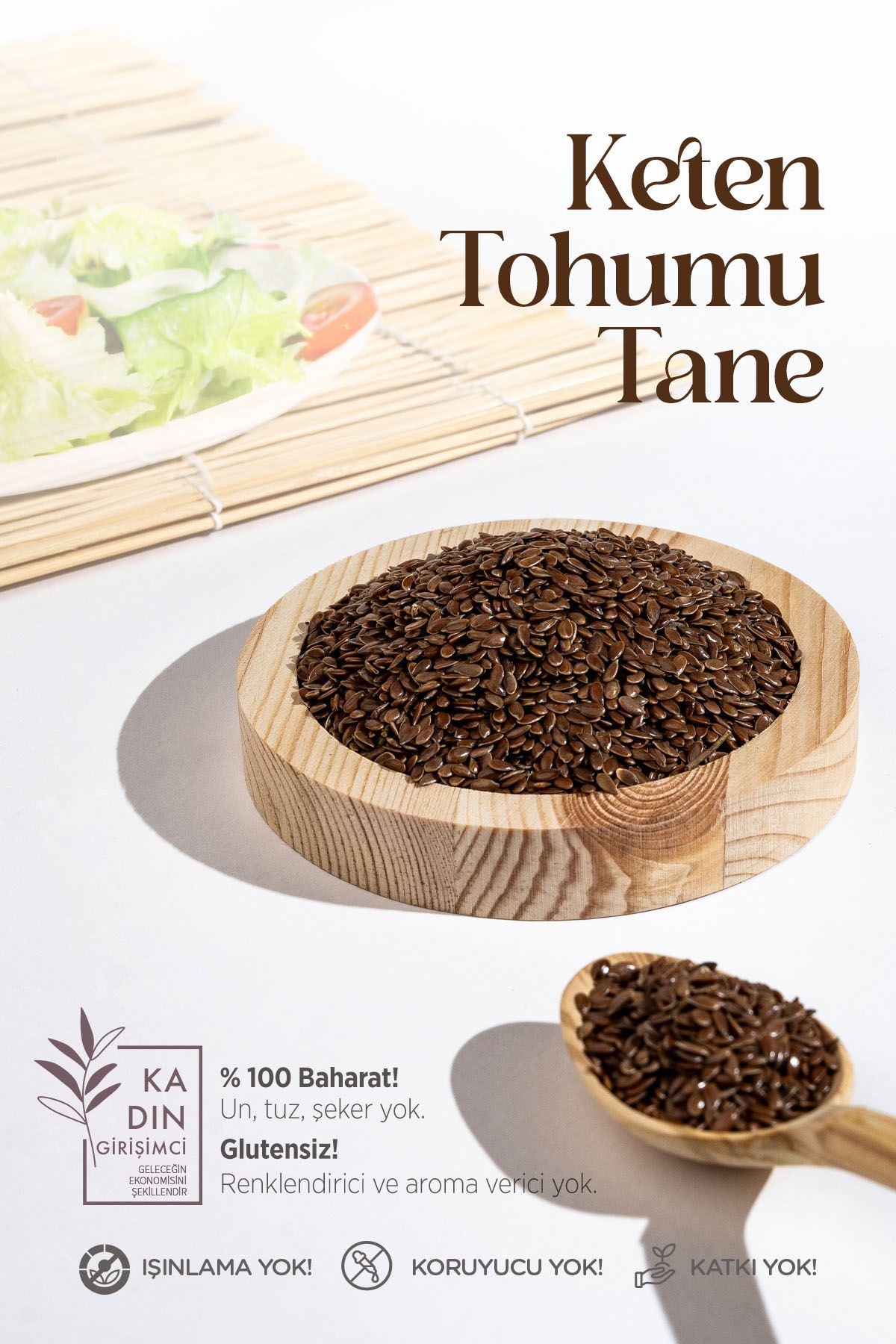 Keten Tohumu Tane 110 Gr (Pet Şişe)