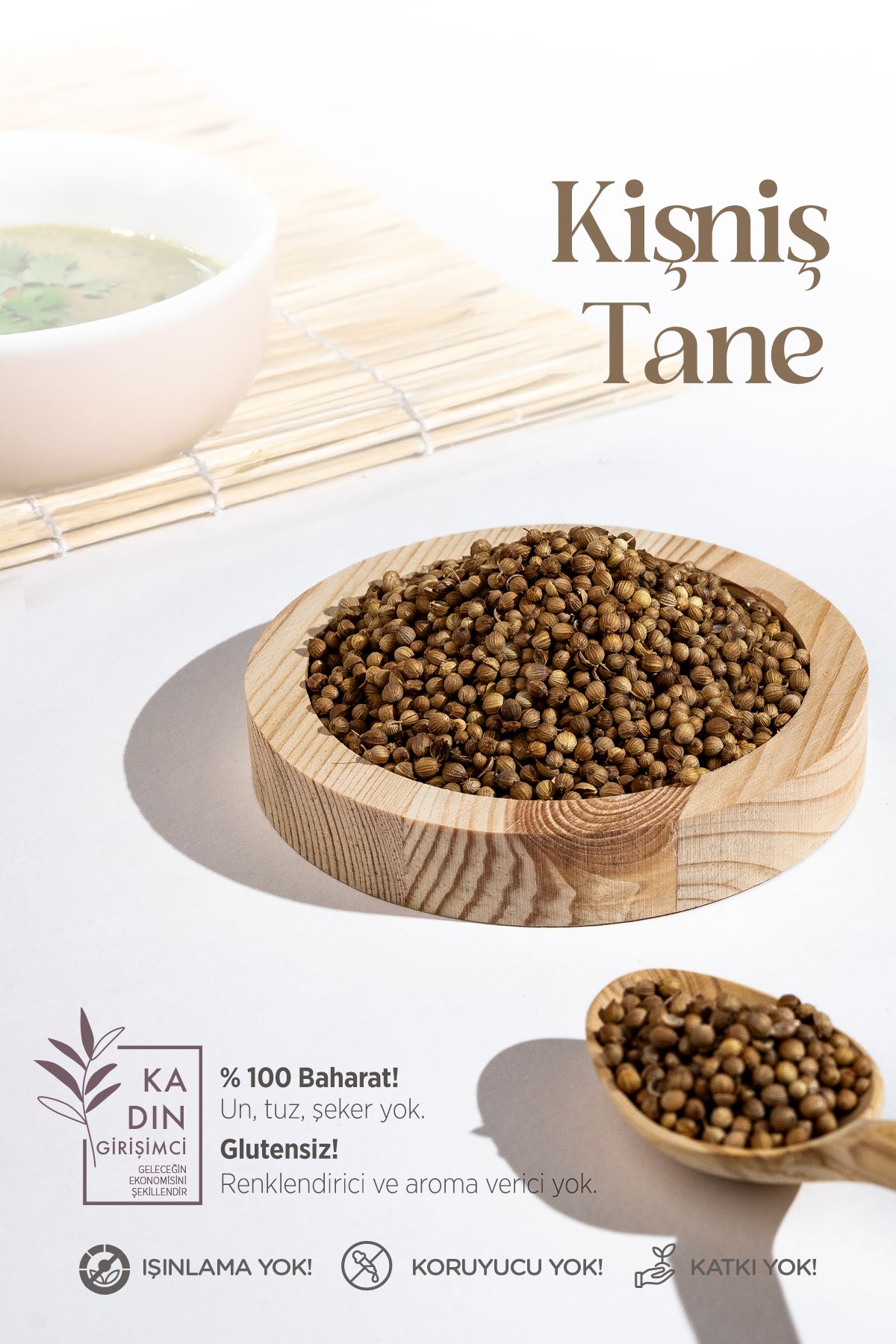Kişniş Tane 130 Gr (Pet Şişe)