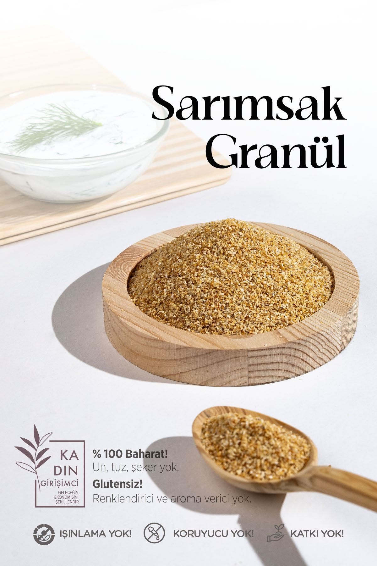 Sarımsak Granül 145 Gr (Pet Şişe)